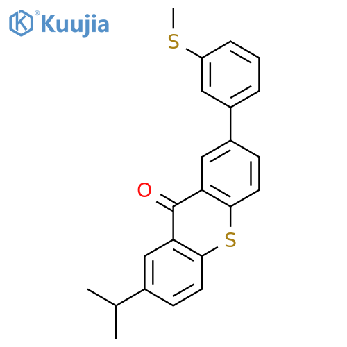 9H-Thioxanthen-9-one, 2-(1-methylethyl)-7-[3-(methylthio)phenyl]- structure