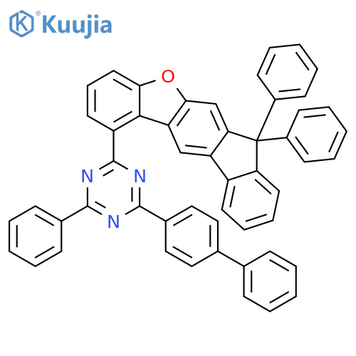 1,3,5-Triazine, 2-[1,1'-biphenyl]-4-yl-4-(7,7-diphenyl-7H-benzo[b]fluoreno[3,2-d]furan-1-yl)-6-phenyl- structure