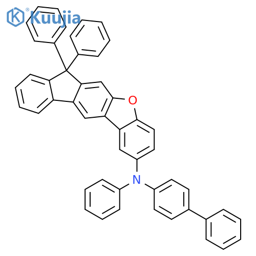 7H-Benzo[b]fluoreno[3,2-d]furan-2-amine, N-[1,1'-biphenyl]-4-yl-N,7,7-triphenyl- structure