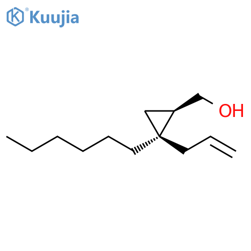 Cyclopropanemethanol, 2-hexyl-2-(2-propenyl)-, (1R,2S)-rel- structure
