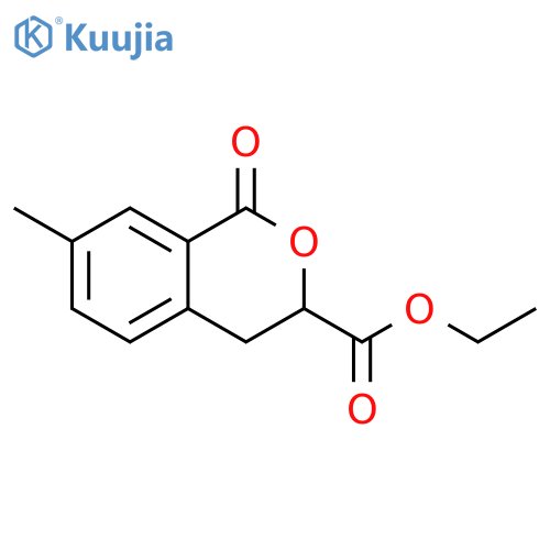 1H-2-Benzopyran-3-carboxylic acid, 3,4-dihydro-7-methyl-1-oxo-, ethyl ester structure