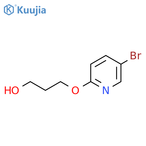 3-(5-bromopyridin-2-yl)oxypropan-1-ol structure