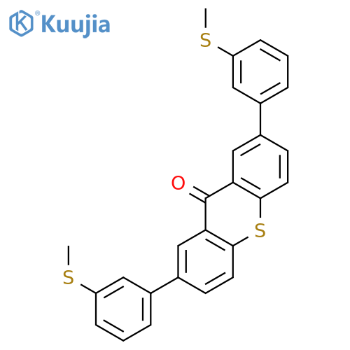 9H-Thioxanthen-9-one, 2,7-bis[3-(methylthio)phenyl]- structure