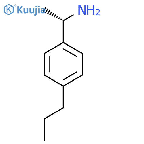 (1S)-1-(4-propylphenyl)ethan-1-amine structure