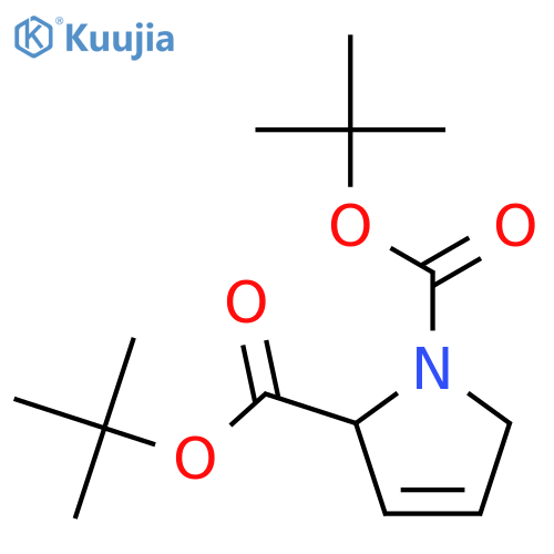 1H-Pyrrole-1,2-dicarboxylic acid, 2,5-dihydro-, bis(1,1-dimethylethyl)ester, (2S)- structure