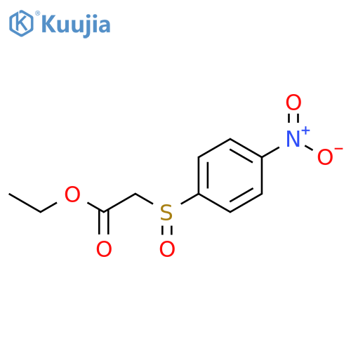 Acetic acid, [(4-nitrophenyl)sulfinyl]-, ethyl ester structure