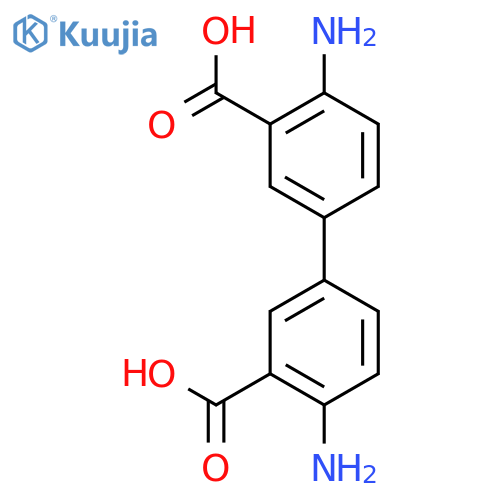 [1,1'-Biphenyl]-3,3'-dicarboxylicacid, 4,4'-diamino- structure