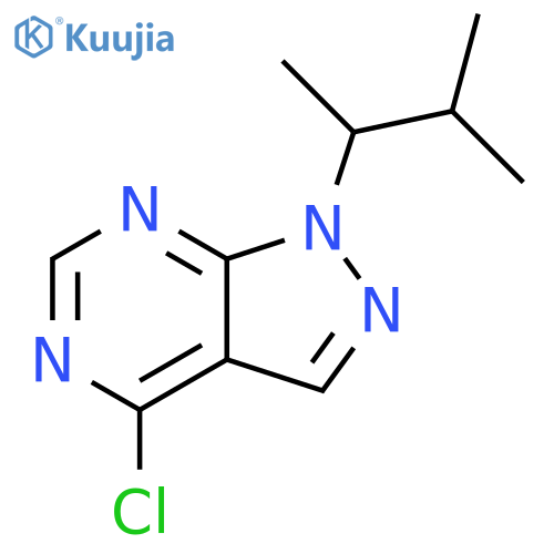 1H-Pyrazolo[3,4-d]pyrimidine, 4-chloro-1-(1,2-dimethylpropyl)- structure
