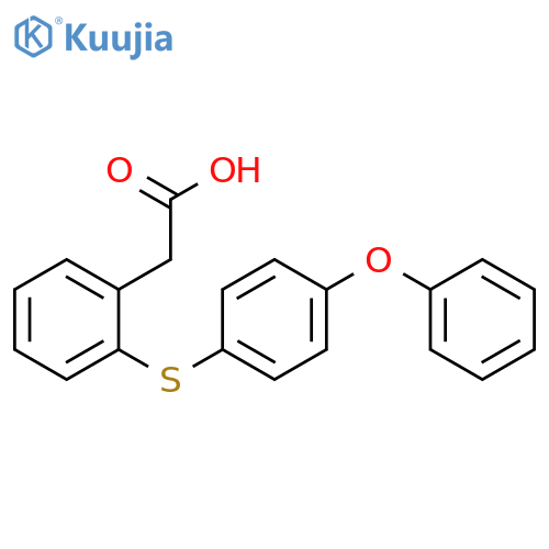 Benzeneacetic acid, 2-[(4-phenoxyphenyl)thio]- structure