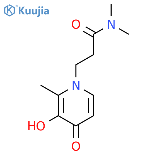 1(4H)-Pyridinepropanamide, 3-hydroxy-N,N,2-trimethyl-4-oxo- structure