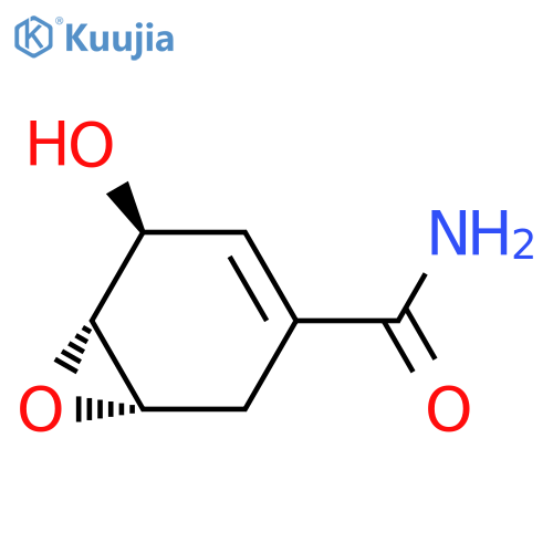 7-Oxabicyclo[4.1.0]hept-3-ene-3-carboxamide,5-hydroxy-,(1S,5S,6R)-(9CI) structure