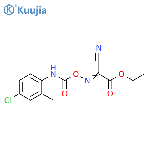Acetic acid,[[[[(4-chloro-2-methylphenyl)amino]carbonyl]oxy]imino]cyano-, ethylester structure