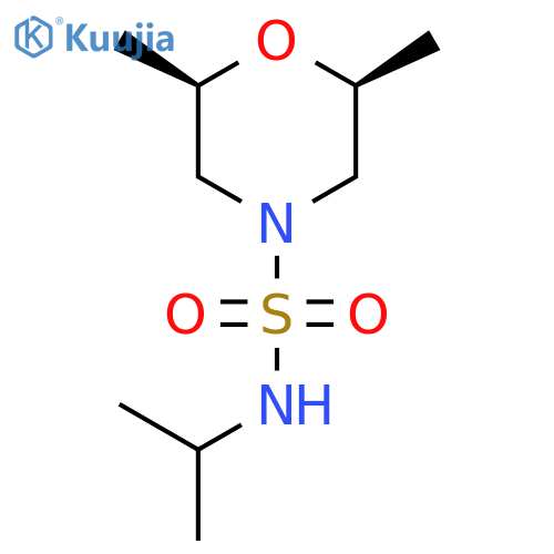 (2R,6S)-2,6-dimethyl-N-(propan-2-yl)morpholine-4-sulfonamide structure