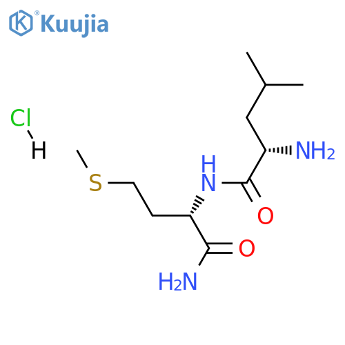L-Methioninamide, L-leucyl-, monohydrochloride structure