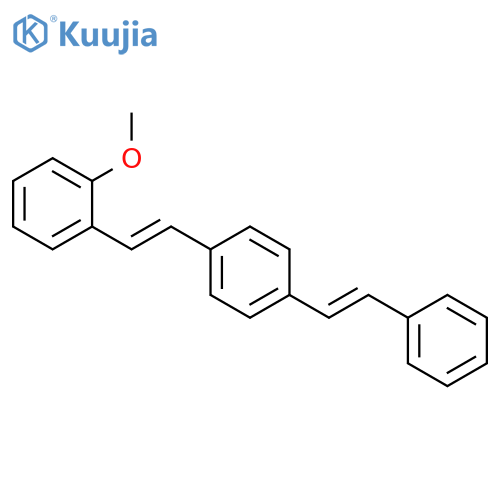 Benzene, 1-[2-(2-methoxyphenyl)ethenyl]-4-(2-phenylethenyl)- structure