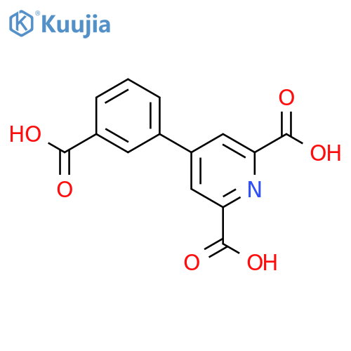 4-(3-Carboxyphenyl)pyridine-2,6-dicarboxylic acid structure