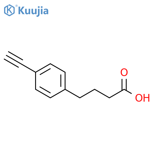 4-(4-ethynylphenyl)butanoic acid structure