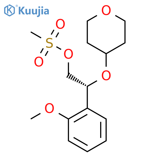[(2R)-2-(2-Methoxyphenyl)-2-(oxan-4-yloxy)ethyl] methanesulfonate structure