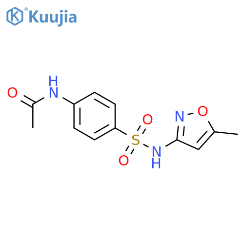 N-[4-[(5-methylisoxazol-3-yl)sulfamoyl]phenyl]acetamide structure