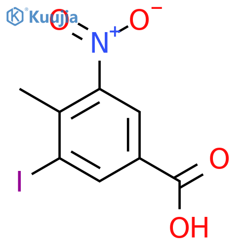3-Iodo-4-methyl-5-nitro-benzoic acid structure
