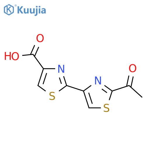 [2,4'-Bithiazole]-4-carboxylicacid, 2'-acetyl- structure
