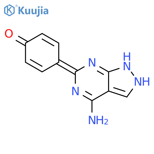 4-(4-amino-1,2-dihydropyrazolo[3,4-d]pyrimidin-6-ylidene)cyclohexa-2,5-dien-1-one structure