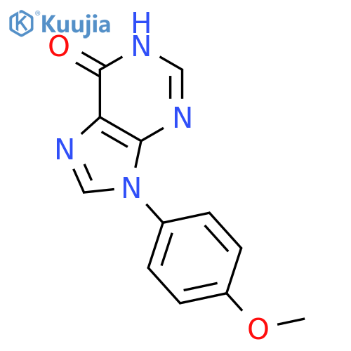 9-(4-methoxyphenyl)-6,9-dihydro-1H-purin-6-one structure