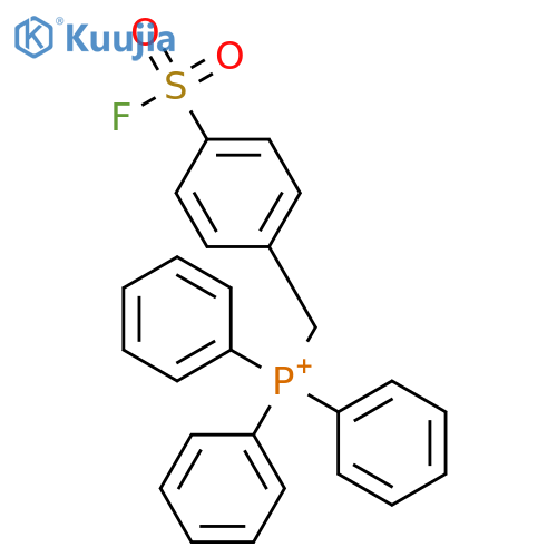 (4-fluorosulfonylphenyl)methyl-triphenylphosphanium structure