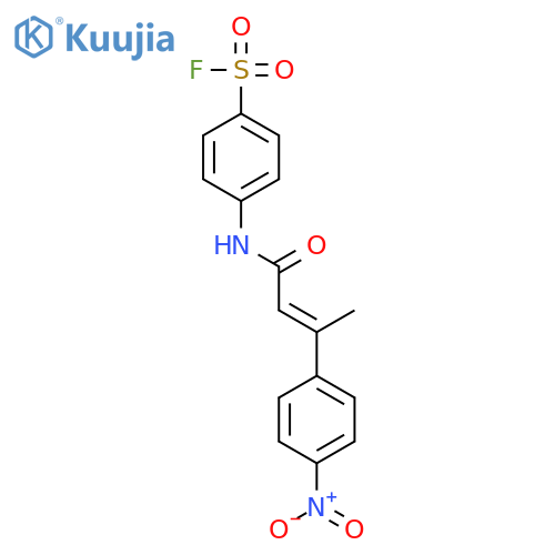 4-[[(e)-3-(4-nitrophenyl)but-2-enoyl]amino]benzenesulfonyl Fluoride structure