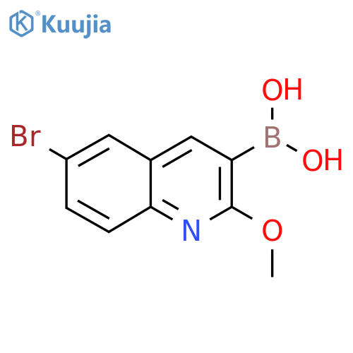 (6-Bromo-2-methoxyquinolin-3-yl)boronic acid structure