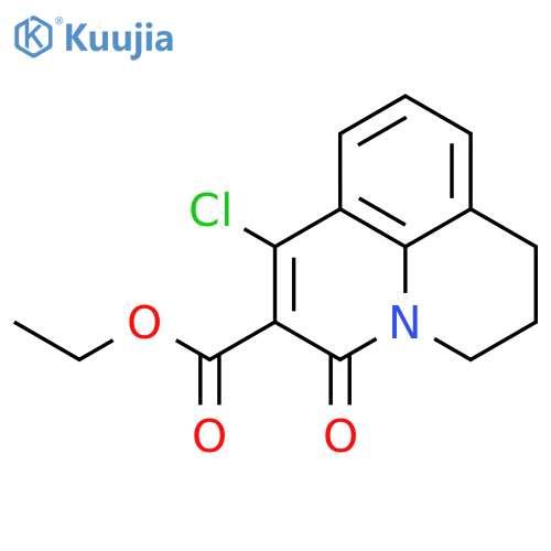 ethyl 7-chloro-5-oxo-2,3-dihydro-1H,5H-pyrido[3,2,1-ij]quinoline-6-carboxylate structure