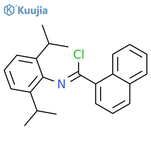 1-Naphthalenecarboximidoyl chloride, N-[2,6-bis(1-methylethyl)phenyl]- structure