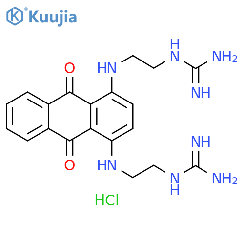 Guanidine, N,N'''-[(9,10-dihydro-9,10-dioxo-1,4-anthracenediyl)bis(imino-2,1-ethanediyl)]bis-, dihydrochloride (9CI) structure