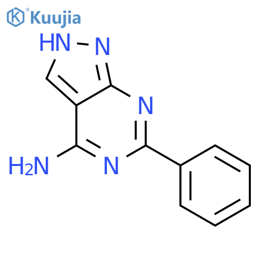 1H-Pyrazolo[3,4-d]pyrimidin-4-amine,6-phenyl- structure