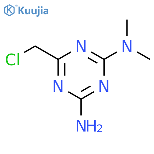 6-(chloromethyl)-2-n,2-n-dimethyl-1,3,5-triazine-2,4-diamine structure