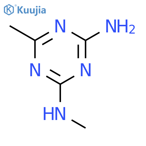 N,6-dimethyl-1,3,5-triazine-2,4-diamine structure