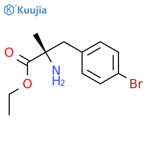 Phenylalanine, 4-bromo-a-methyl-, ethyl ester structure