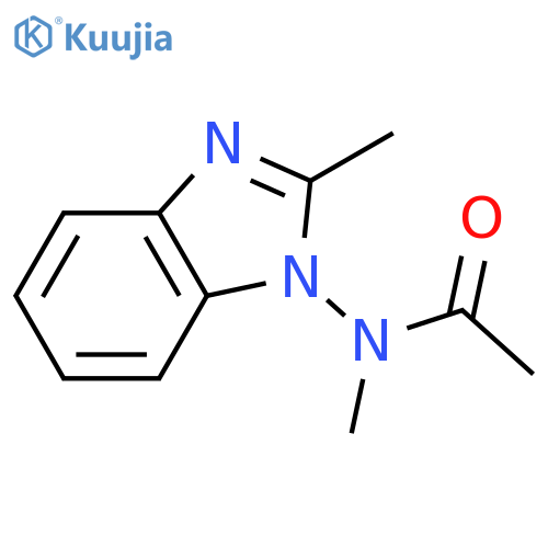 N-methyl-N-(2-methyl-1H-benzimidazol-1-yl)-Acetamide structure