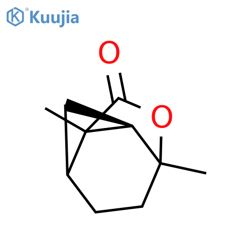 7-Oxatricyclo[4.3.0.03,9]nonan-8-one, 6,9-dimethyl-, (1R)- structure