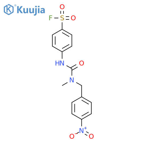 Benzenesulfonylfluoride, 4-[[[methyl[(4-nitrophenyl)methyl]amino]carbonyl]amino]- structure