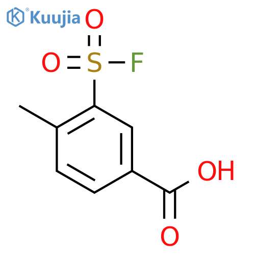 3-(fluorosulfonyl)-4-methylbenzoic acid structure