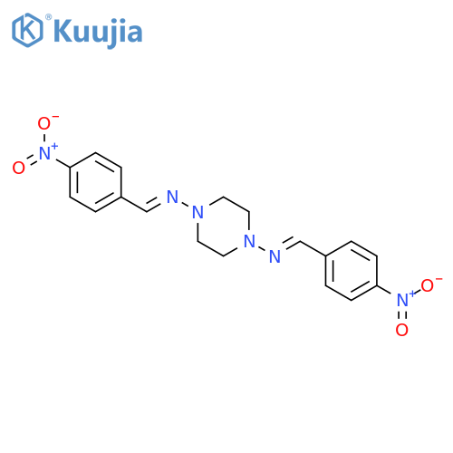 1,4-Piperazinediamine,N1,N4-bis[(4-nitrophenyl)methylene]- structure