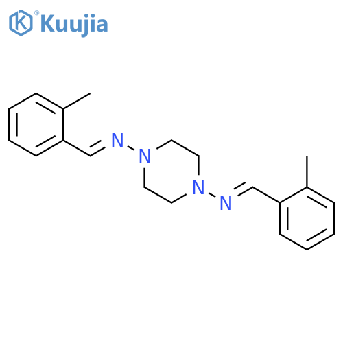 1,4-Piperazinediamine,N1,N4-bis[(2-methylphenyl)methylene]- structure