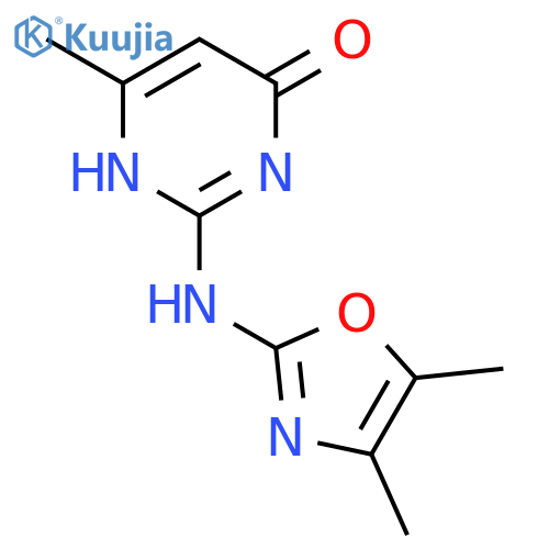 4(1H)-Pyrimidinone, 2-[(4,5-dimethyl-2-oxazolyl)amino]-6-methyl- structure