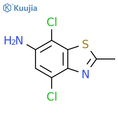 4,7-Dichloro-2-methylbenzo[d]thiazol-6-amine structure