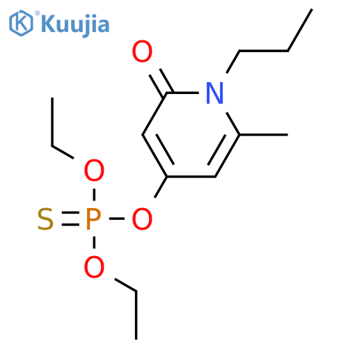 O,O-diethyl O-(6-methyl-2-oxo-1-propyl-1,2-dihydropyridin-4-yl) phosphorothioate structure
