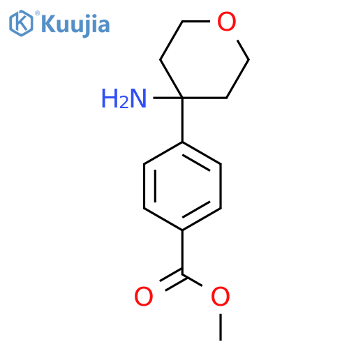 methyl 4-(4-aminooxan-4-yl)benzoate structure