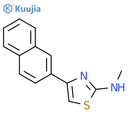 2-Thiazolamine, N-methyl-4-(2-naphthalenyl)- structure