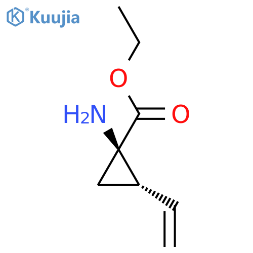 Cyclopropanecarboxylicacid, 1-amino-2-ethenyl-, ethyl ester, (1R,2S)-rel- structure