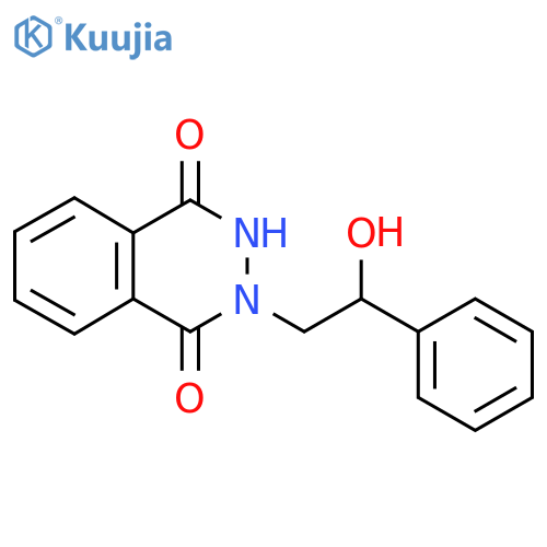 1,4-Phthalazinedione, 2,3-dihydro-2-(beta-hydroxyphenethyl)- structure